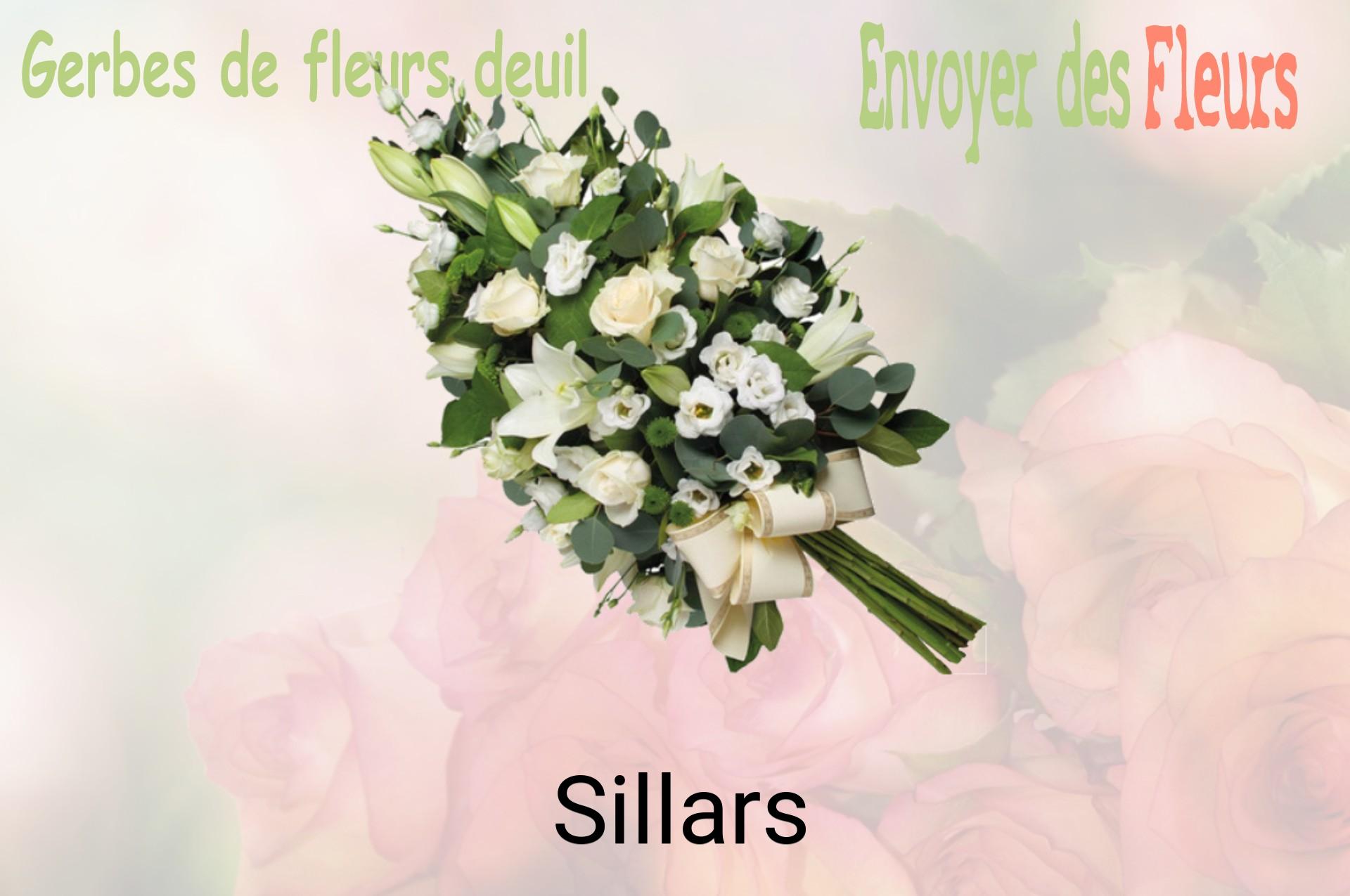 Gerbe de fleurs de deuil livrée à Sillars
